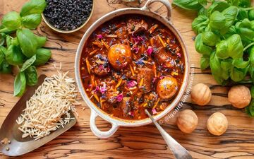 طرز تهیه خورش خلال کرمانشاهی – خورشی اصیل با طعمی مجلسی