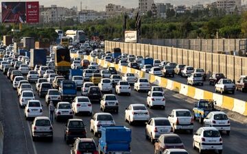ترافیک سنگین در آزادراه تهران - کرج -قزوین 