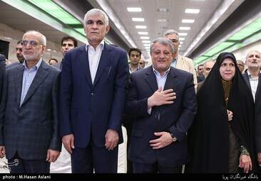 بازگشایی بخش میانی خط ۷ مترو تهران به روایت تصویر 