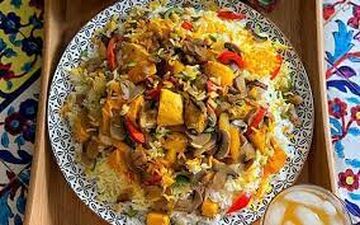 آموزش پلو مرغ و قارچ