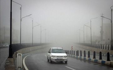 مه گرفتگی شدید در محورهای ارتباطی دهلران