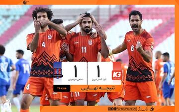 کاراگستر صدرنشین را متوقف کرد؛ نساجی در تبریز امتیاز داد