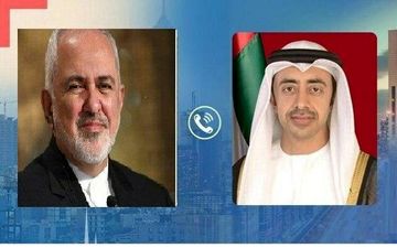 رایزنی تلفنی وزیران خارجه ایران و امارات