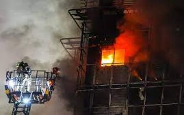 حادثه آتش‌سوزی بیمارستان گاندی فوتی نداشت