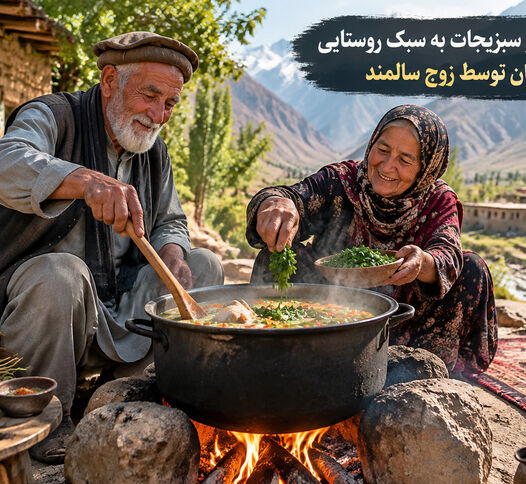 ویدئو | پخت سوپ مرغ و سبزیجات به سبک روستایی در افغانستان توسط زوج سالمند