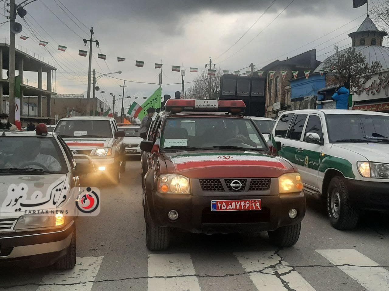 گزارش تصویری/ حضوری پر اقتدار از مردم کرمانشاه در راهپیمایی۲۲ بهمن