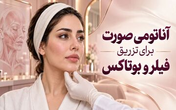 شناخت لایه‌های صورت برای تزریق فیلر و بوتاکس