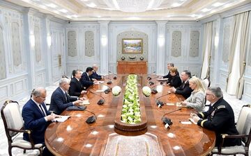 دیدار مقامات قرقیزستان و ازبکستان با وزیر امور خارجه آمریکا
