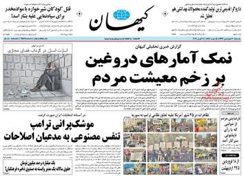 روزنامه های یکشنبه ۲۰ فروردین ۹۶ 