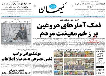 روزنامه های یکشنبه ۲۰ فروردین ۹۶ 