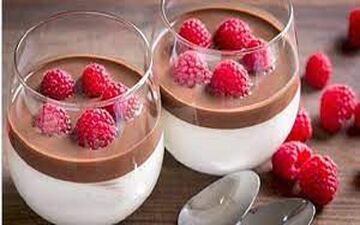 دسر شیک | طرز تهیه موس وانیلی با ژله کاکائویی