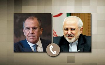 گفت وگوی تلفنی ظریف و لاوروف برای دومین بار در هفته جاری 