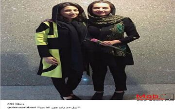 تیپ متفاوت گل ناز عباسی به همراه دوستش (عکس)