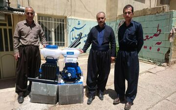 خیرین شهرستان پاوه به یاری طبیعت شتافتند/ تا امروز ۲۹ دستگاه دمنده اطفا حریق توسط خیرین پاوه اهدا شده است 