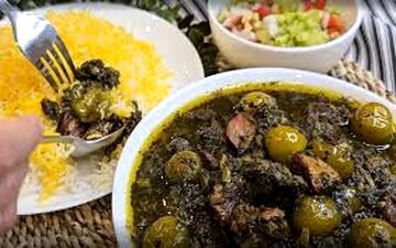 طرز تهیه خورشت آلو گشنیز | خیلی خوشمزه س