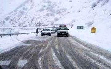  بارش برف مسیر باغچه - تربت حیدریه را بست