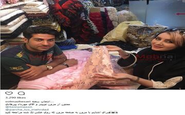 سولماز حصاری در حال خرید از یک مزون (عکس)