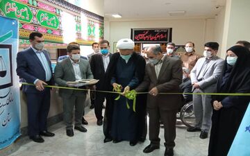 افتتاح نمایشگاه فرهنگی شهید شاخص کشوری سازمان بسیج حقوق دانان شهید سلیم قنبری