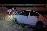 سانحه مرگبار در سمنان؛ سقوط خودروی ساینا از پل جان دو نفر را گرفت