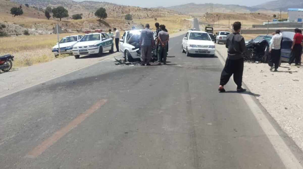 تجاوز به چپ سواری سمند ۱ نفر کشته و ۴ زخمی برجای گذاشت