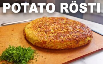 طرز تهیه روستی سوئیسی اصیل: کوکو سیب زمینی ترد و طلایی با طعمی متفاوت