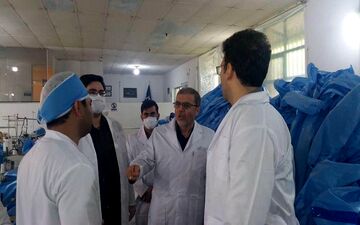 تولید روزانه ۴۰ هزار ماسک سه لایه در شرکت ابزار سازان درمانگر