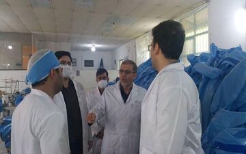 تولید روزانه ۴۰ هزار ماسک سه لایه در شرکت ابزار سازان درمانگر