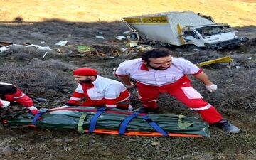 واژگونی خودرو در جاده زنجان - طارم یک فوتی برجا گذاشت