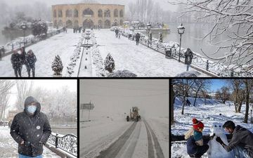سفیدپوش شدن پایتخت: تماشای تهران برفی از هتل اسپیناس پالاس | فیلم