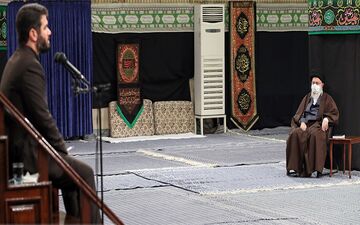 مراسم قرائت زیارت اربعین و عزاداری با حضور رهبر معظم انقلاب