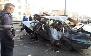 ۲ کشته و ۱۶ مجروح در تصادفات ۵ فروردین تهران/ متواری شدن راننده پس از تصادف مرگبار با عابرپیاده 