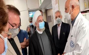 روحانی به بیمارستان رفت!