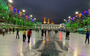 باران در بین‌الحرمین؛ صحنه‌ای متفاوت و دیدنی + فیلم