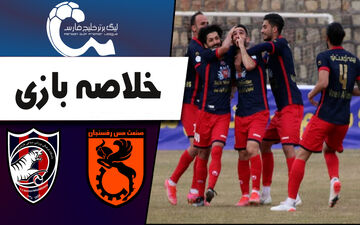 خلاصه بازی مس رفسنجان 1 - نساجی 2 + فیلم