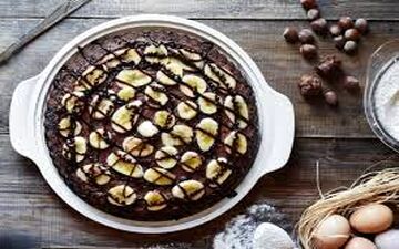 آموزش  کیک خیس موزی شکلاتی