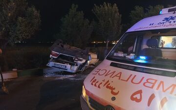 تصادف شدید در جاده پارس آباد؛ ۶ نفر راهی بیمارستان شدند