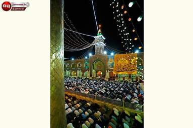 حرم امام علی (ع) در شب میلاد + عکس