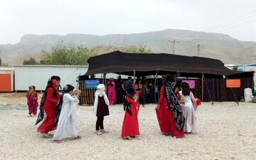 اختتامیه اولین جشنواره نوروزی کودئیک حسن یکی از روستای زلزله‌زده در سرپل‌ذهاب 