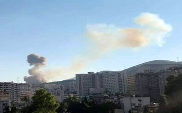 انفجار یک انبار مهمات در غرب دمشق