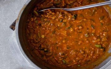  مرجو خورش با گوشت و عدس| مقوی و ساده