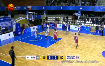 خلاصه بسکتبال ایران 83 - 53 عراق + فیلم