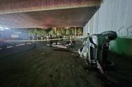 بامداد خونین در تهرانپارس؛ پرتاب سرنشینان به بیرون خودرو پس از سقوط از پل
