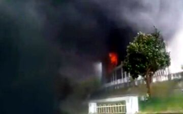 سینمای هتل بزرگ رامسر آتش گرفت
