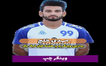مهدی خلج؛ بهترین وینگر چپ هفته اول لیگ یک 
