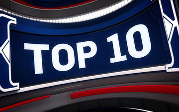 10 حرکت برتر بسکتبال NBA در دیدارهای امروز + فیلم