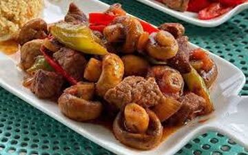  خورش قارچ با گوشت گوسفندی رو اینجوری درست کن!