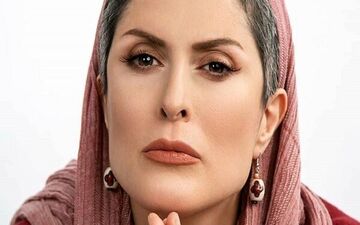 تصویر تاسف برانگیز بهناز جعفری/ او افسوس چه چیزی را  می خورد؟!