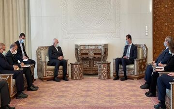 ظریف در دیدار با بشار اسد حمایت ایران از انتخابات سوریه را اعلام کرد
