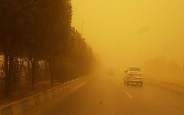 سرعت توفان شن در زابل به ۱۰۸ کیلومتر بر ساعت رسید