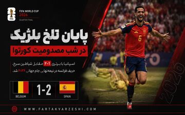 خلاصه اسپانیا2 بلژیگ 1/  جذاب و پر هیجان 